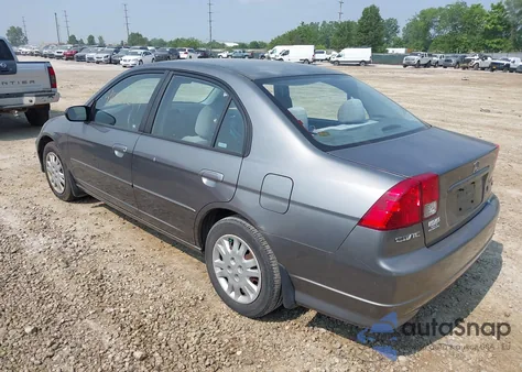 2005 Honda Civic Lx из США, поврежденный, VIN 2HGES16595H503166